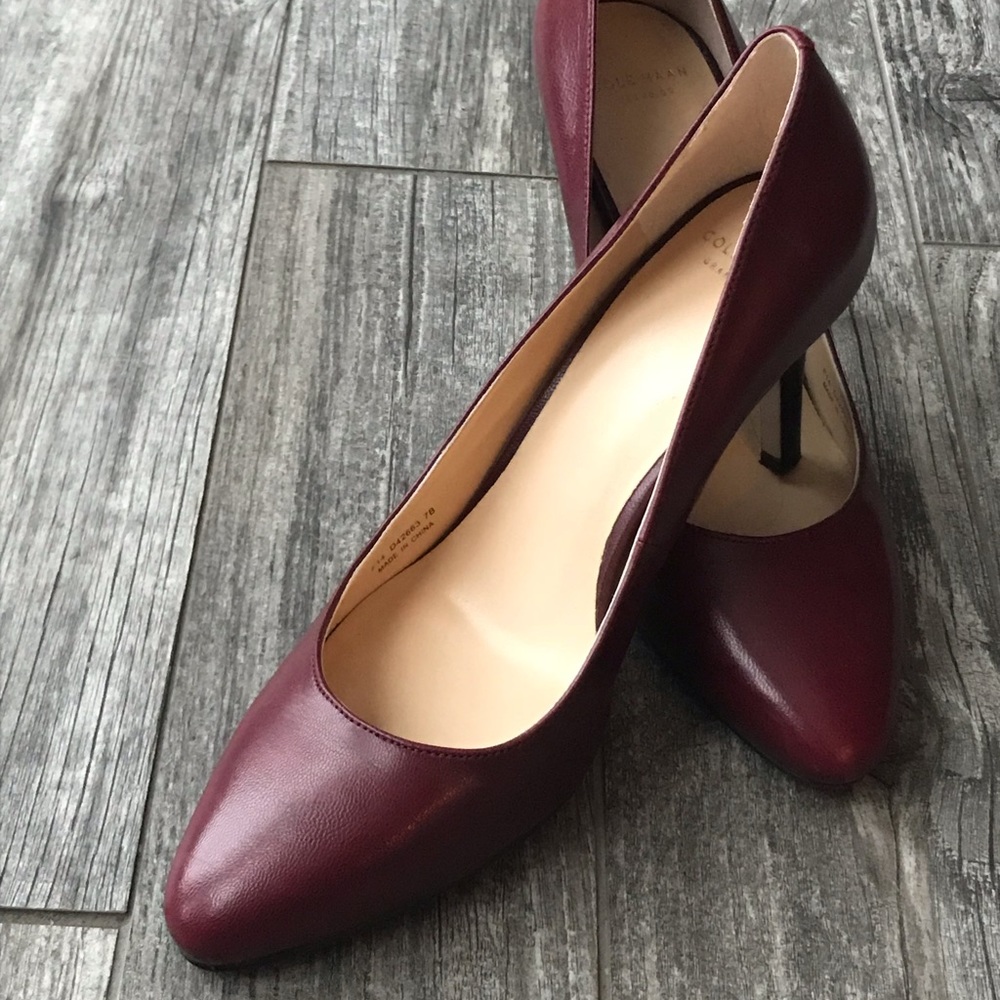 Cole Haan Red Pump Heels - Picture 2 of 8